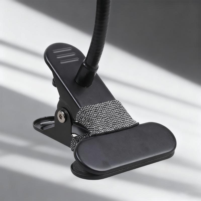 Flexible Clamp Mount With 40cm Adjustable Arm For Action Cameras Smartphones Lights 1/4 Thread 60mm Grip