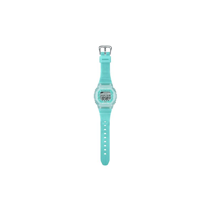 Casio Серия BABY-G Классическая Конфетная Квадратная Контрастная Цвета Приливная Фаза Луны Водонепроницаемый Кварцевый Механизм Ремешок из Смолы Японский и BLX-565S-2PR
