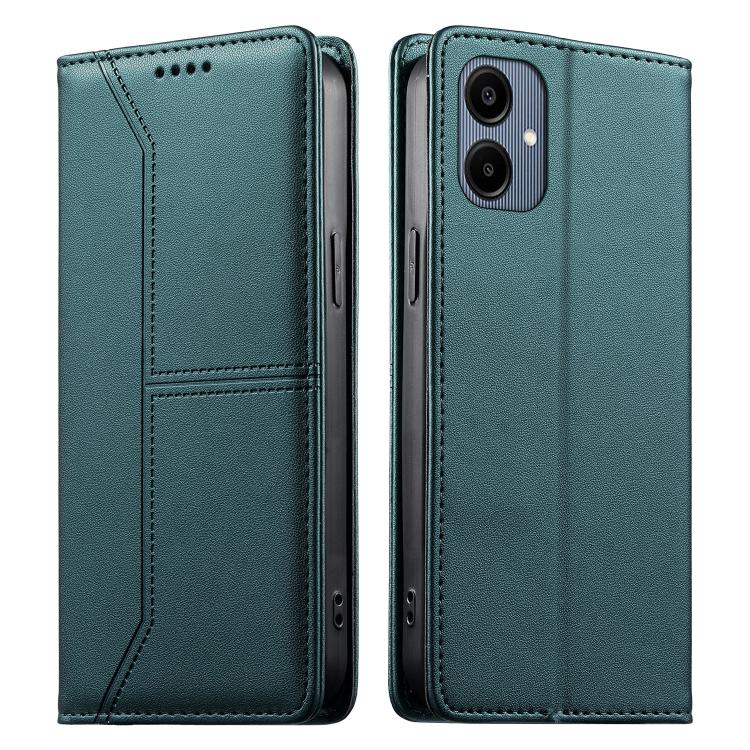 Stitched Line Magnetic RFID Vegan Leather Phone Case, Card Slots Wallet Shockproof Protective Flip Cover For Samsung Galaxy A06 / A07 4G / 5G
