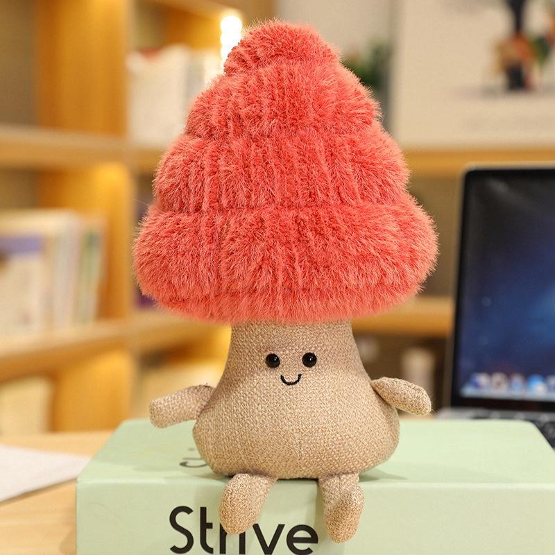 Lifelike Plush Fortune Tree Toy Stuffed Pine Bearded Trees Bamboo Potted Plant Decor Desk Window Decoration Gift for Home Kids