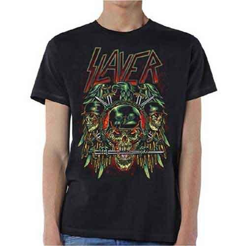 Rockoff Trade Slayer Prey with Background Mens Black Tshirt: Large T - Shirt,
