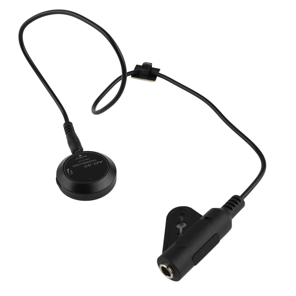 Звукосниматель для акустической гитары, паста с звуковым отверстием, контактный микрофон, пьезопреобразователь, универсальные аксессуары для инструментов, черный