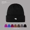 New Autumn and Winter Polar Bear Embroidered Knitted Hat for Women Korean Style Versatile Face Showing Small Wool Hat Warm Ear Protection Cold Hat