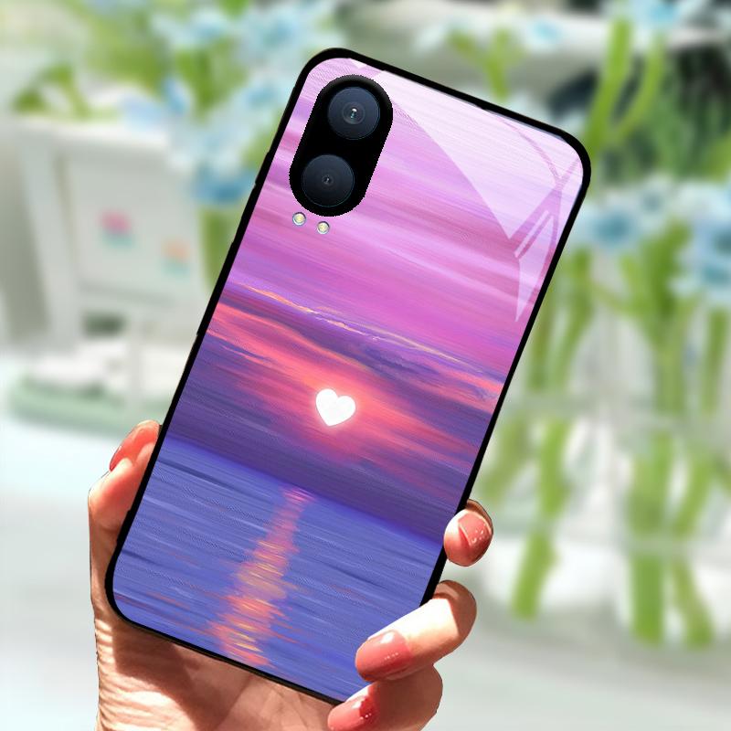 Закаленное Стекло Чехол Для OnePlus Nord CE4 Lite Чехлы 1+Nord CE 4 3 2 Стеклянный Чехол Для Телефона Для One Plus Nord CE3 CE2 Жесткий ПК Бампер