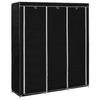 VidaXL Wardrobe with Compartments and Hanging Rails Clothing Storage Bedroom Storage Unit Shoes 282453
