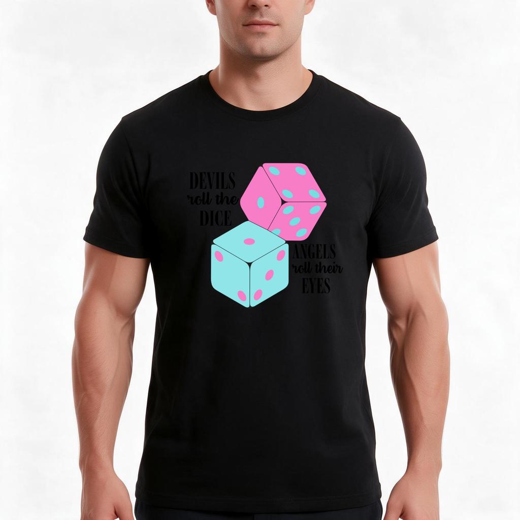 Cruel Summer Dice Tshirt Summer Casual Cotton Tee Oversized Streetwear Tops Vintage Graphic Print Loose Fit Short Sleeve