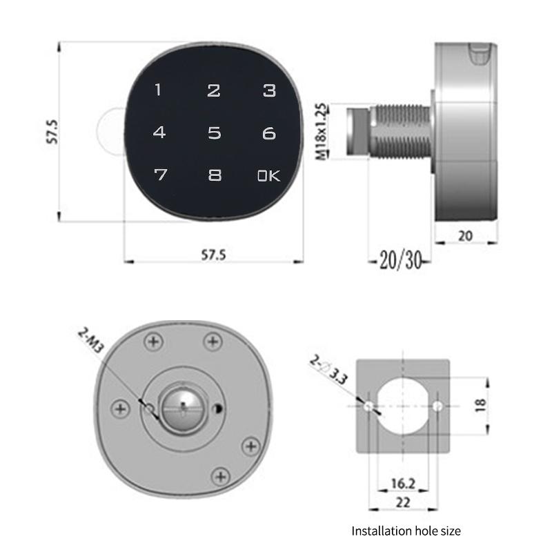 Gym Locker Cabinet Security  Cam Lock for Gym Locker Cabinet Mini Electronic Combination Lock Zinc Alloy Password Unlock Way