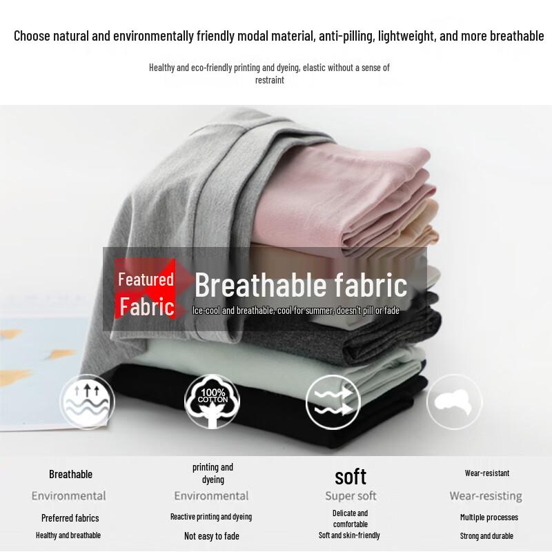 Langsha Women's Modal Cropped Yoga Leggings