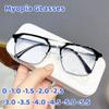 Роскошные квадратные очки для близоруких, защита от синего света, устойчивость к излучению, для офиса, женщин, мужчин, дальнозоркости, короткозрения, Очки