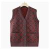 Seniors Vest Grandma Vest Sweater Knitted Cardigan Clothes Autumn Winter Jacket