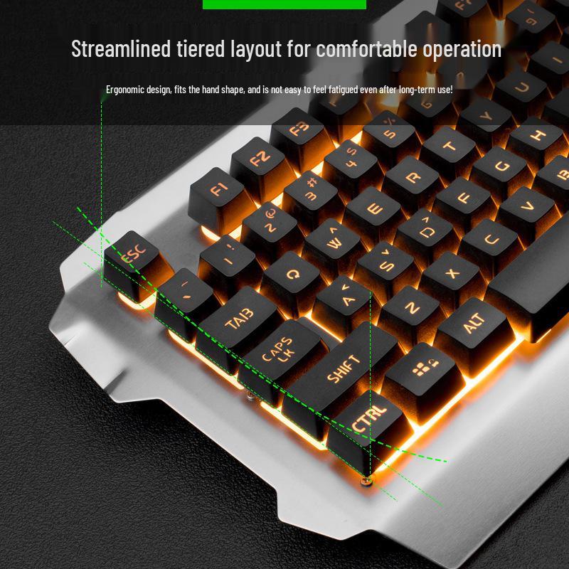 Viper K18 Luminous Metal Wired Gaming Keyboard
