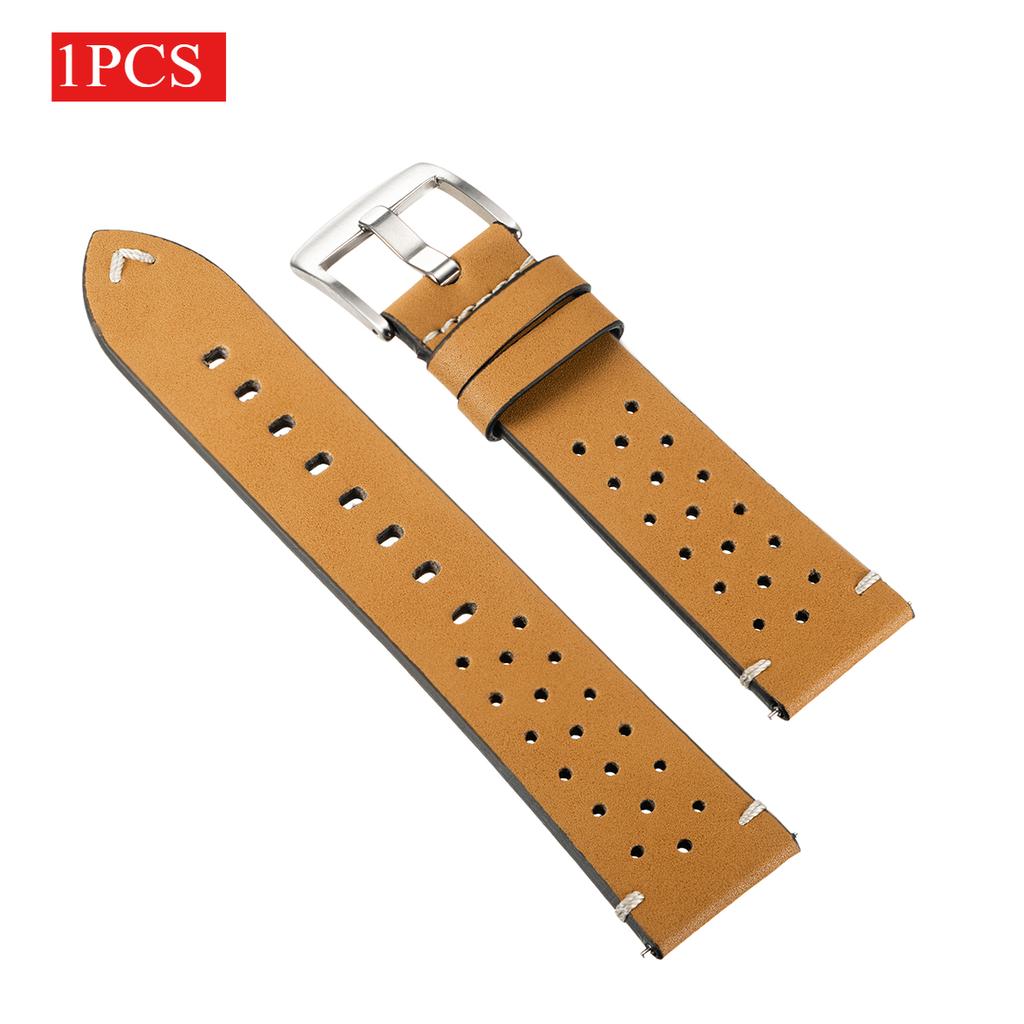 2 шт. 20 мм кожаный дышащий ремешок для Samsung Galaxy Watch 7 6 5 4 40/44 мм 6Classic 5Pro 22 мм ремешок для Huawei GT5 3 4Pro ремешок для часов