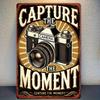 Ретро Железный Знак «Запечатление Моментов» Тема Фотографии Декор Идеально для Кабинета Гостиной или Офиса Choi
