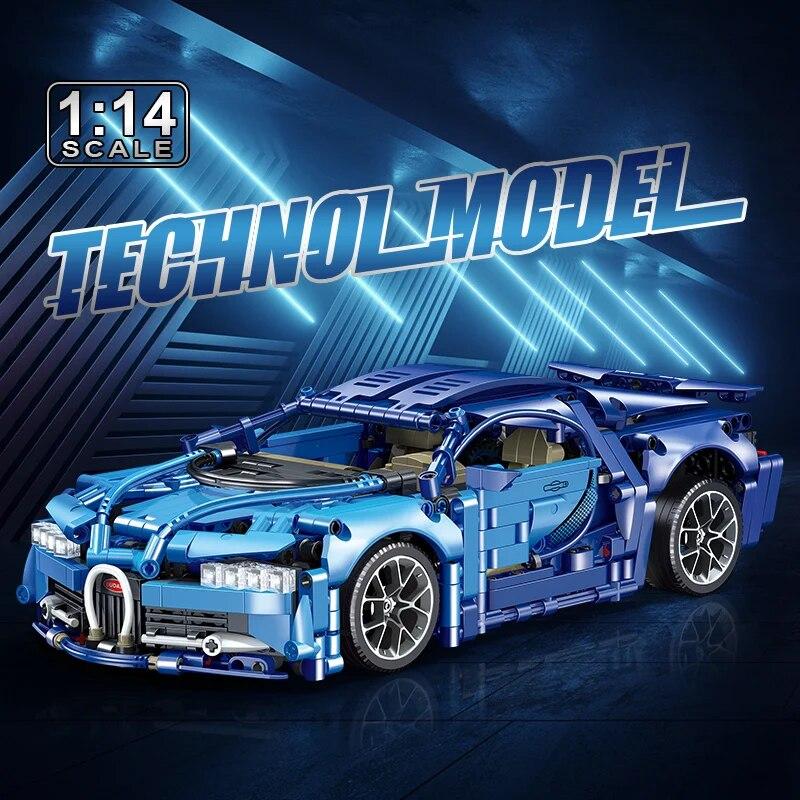 1:14 Технический автомобиль, суперскоростная модель спортивного автомобиля, строительные блоки, гоночный автомобиль, сборные кирпичи, детские игрушки для взрослых, подарки для мальчиков