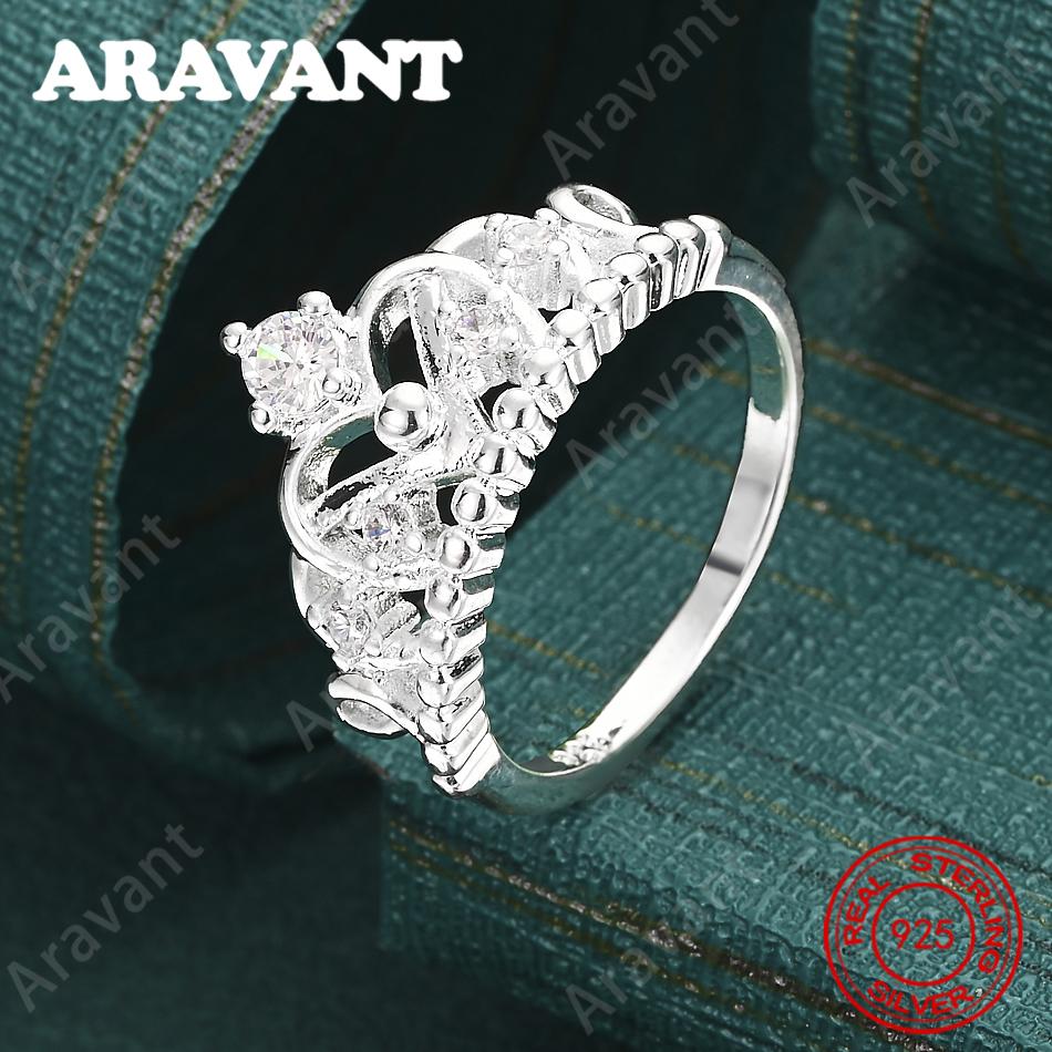 CopperCrown Zircon 7-10# Women'S Ring - Exquisite And Cute Wedding Party Jewelry