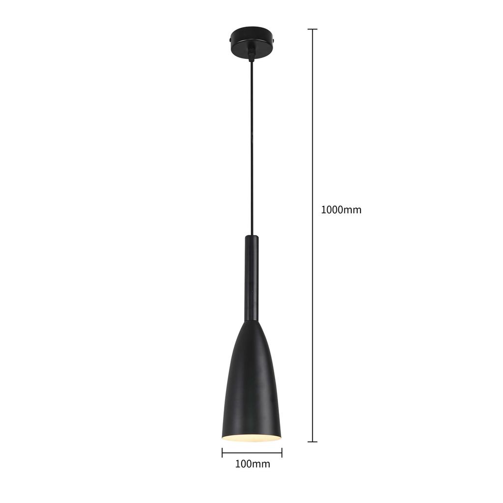 Lampa Wisząca Solin 1 E27 Czarny Light Prestige Lp-181/1P Bk