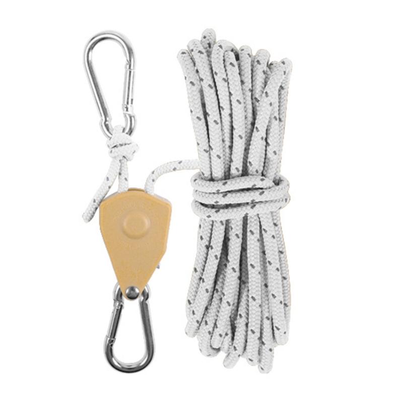 Регулируемые Фиксированные Канатопротяжные Блоки Стопоры Крепежные Ремни Подвеска для Веревки Трещотки
