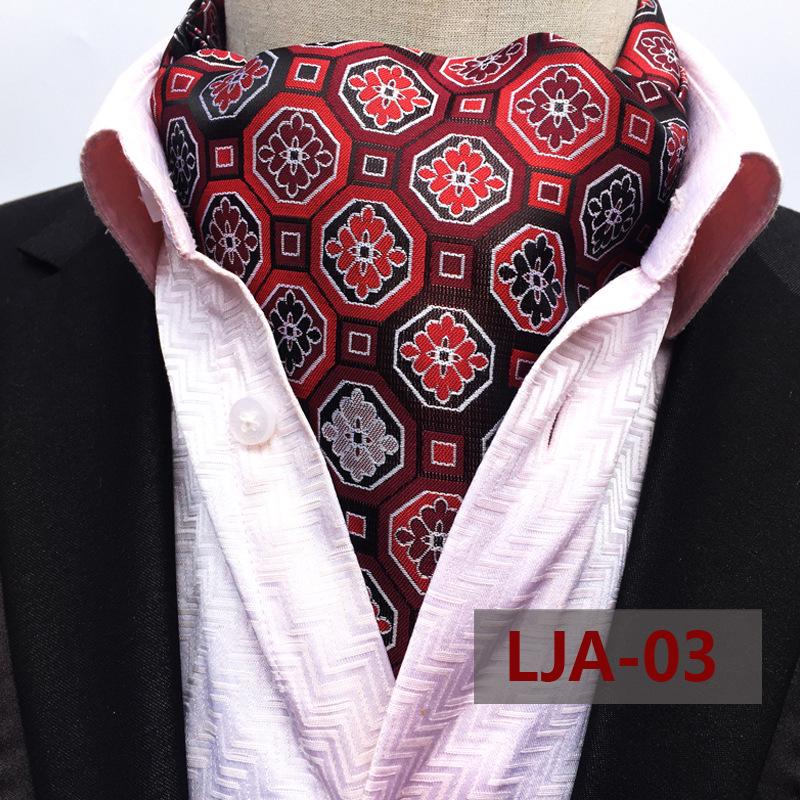 "Men's Paisley Polyester Jacquard Scarf - Gao Mouqiang Style for Trendy Business Attire"