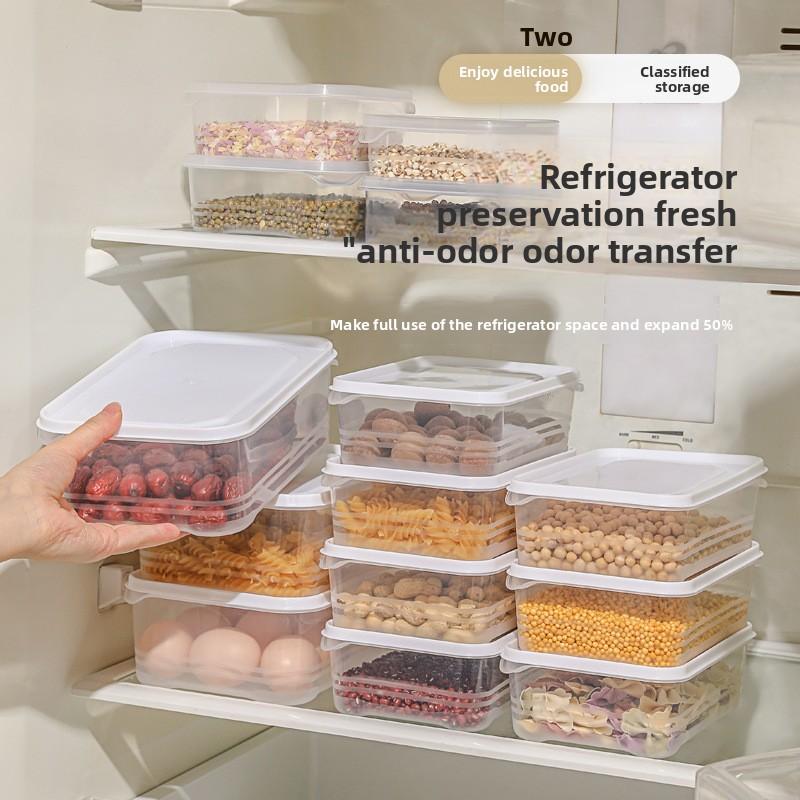Пластиковый контейнер для хранения свежих продуктов, прямоугольный, для пикника, поднос для бенто, коробка для хранения в холодильнике/морозильнике, ресторанная тарелка