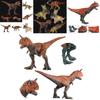 Высококачественный пластиковый набор игрушек динозавров Юрская тема Статическая модель Идеальный подарок для детей Персонажи)