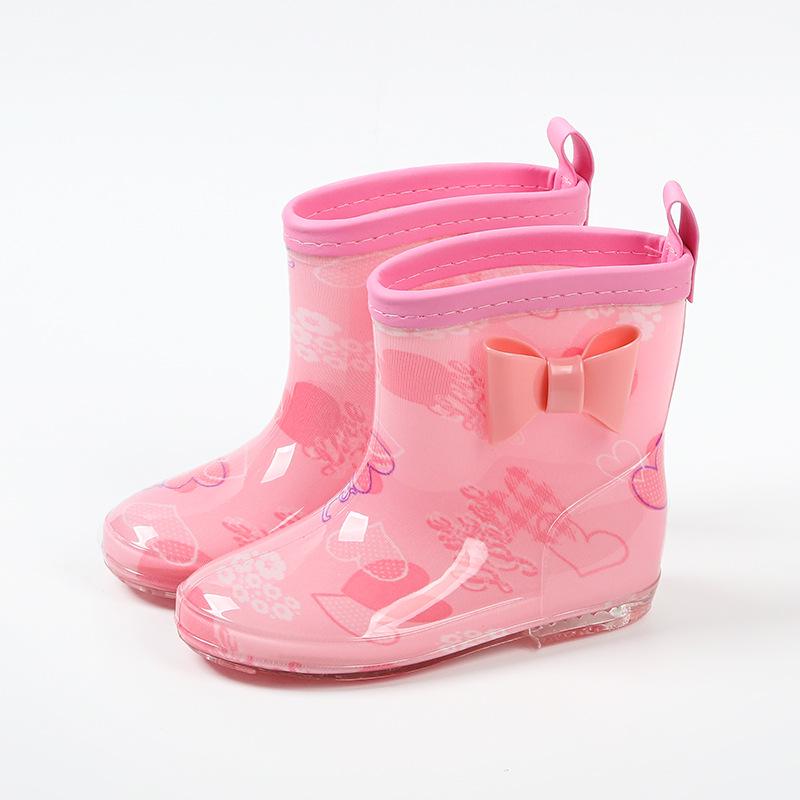 Star-Chasing Children's Floral Rain Boots for Boys and Girls - Princess Water Shoes