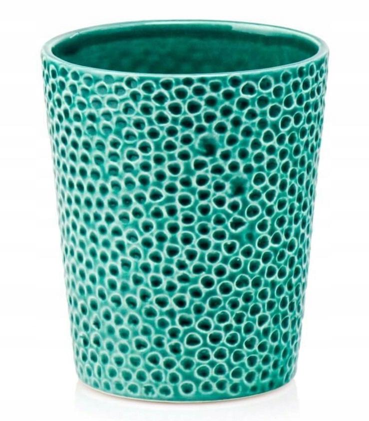 Ceramic Round Plant Pot Cover, Turquoise