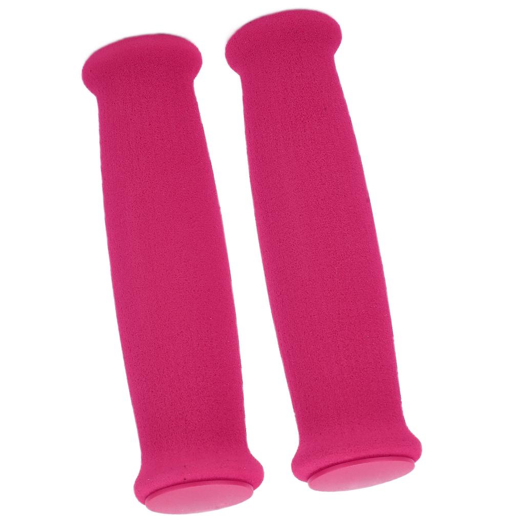 2 шт. Чехлы для ручек из пеногубки, противоскользящие, легкие, для руля велосипеда, защита для шоссейного, горного велосипеда, розовые