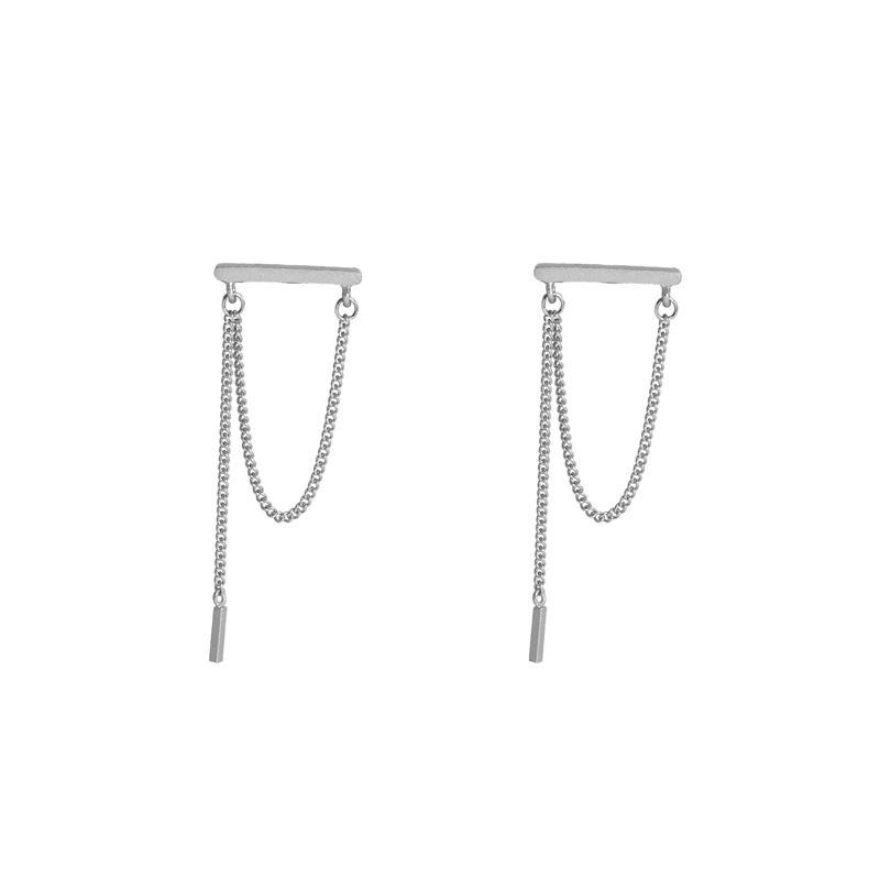 Серьги-кисточки Длинные женственные роскошные простые модные геометрические цепочки Серьги Холодный ветер