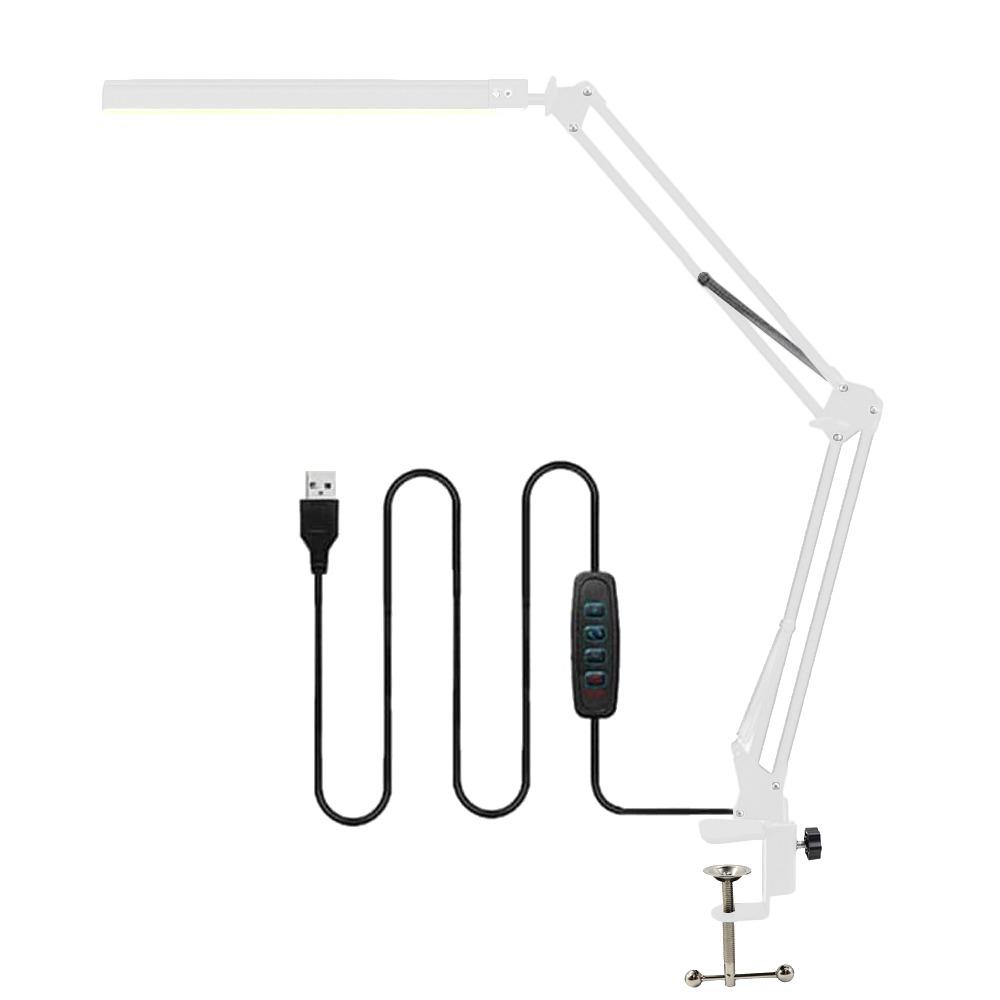 Регулируемая настольная лампа с 10 уровнями яркости, регулируемая на 360° светодиодная лента, для работы за столом