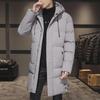 2023 Men's Winter Mid-Length Thickened Cotton Coat - Korean Style Trendy & Warm