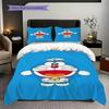 Doraemon Adventure Blue Hero'S Tale Threepiece Set 1 Duvet Cover 2 Pillowcase Without Core Bedding Set Soft And Comfortable