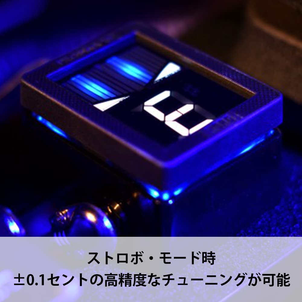 KORG Педальный тюнер Pitchblack XS с большим дисплеем Cent High Precision ULTRA BUFFER True Bypass Strobe Tuning Guitar/Bass ±0,1 PB-XS