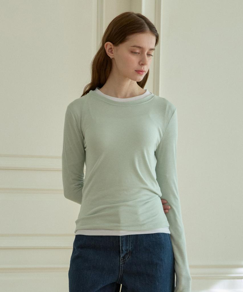 Мятная футболка Hillioteu Soft Pastel
