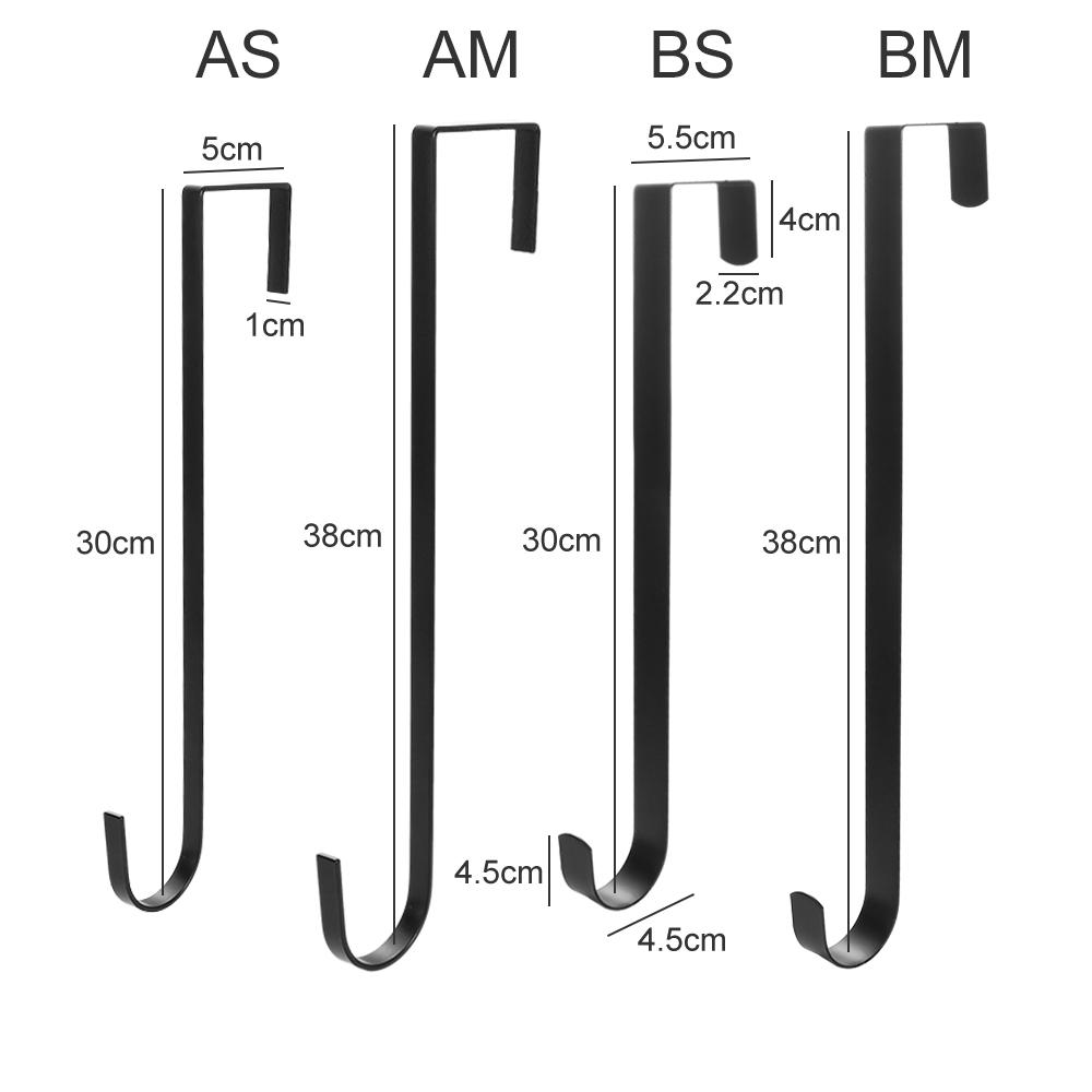 12/15-дюймовый венок, металлический крючок, углеродистая сталь, вешалка для цветочного венка, одинарный крючок, орнамент, Рождество