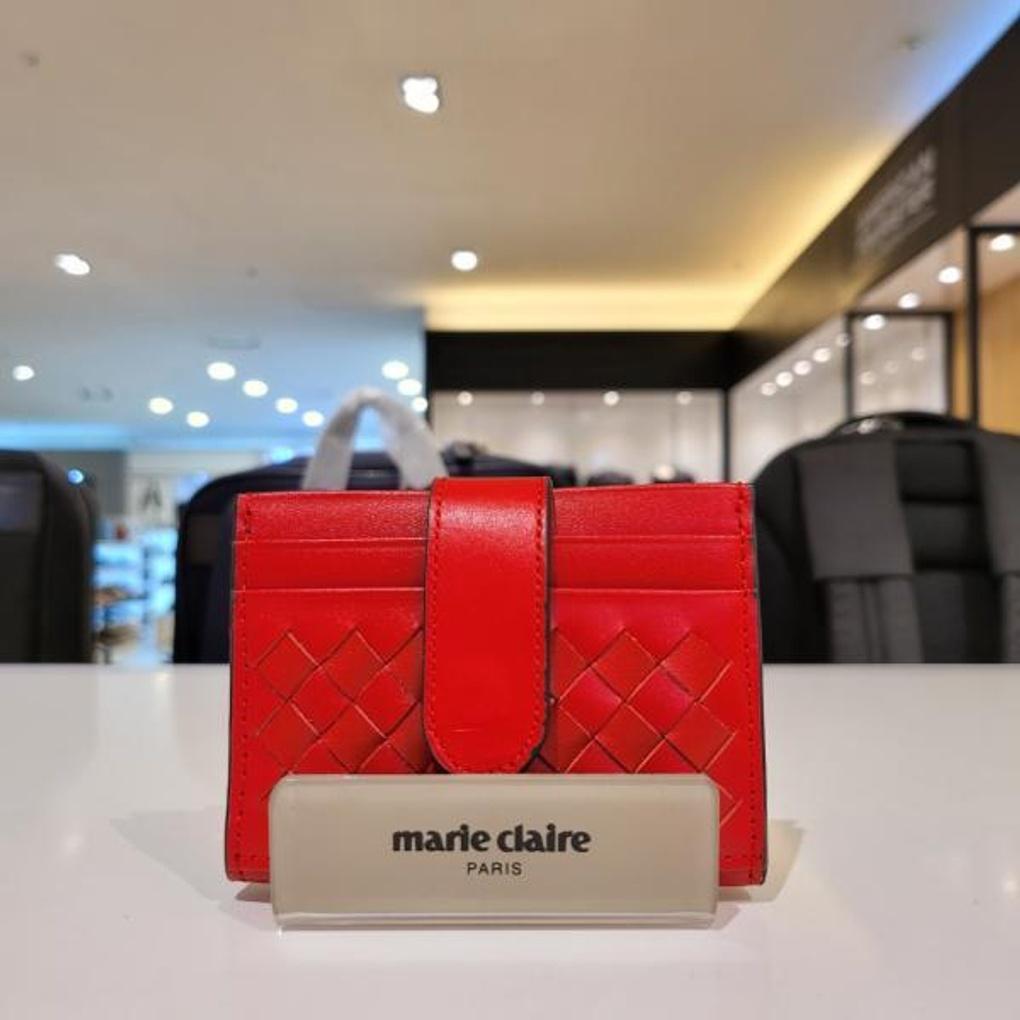 Marie Claire 16-slot, ultra-slim natural leather casual card holder wallet