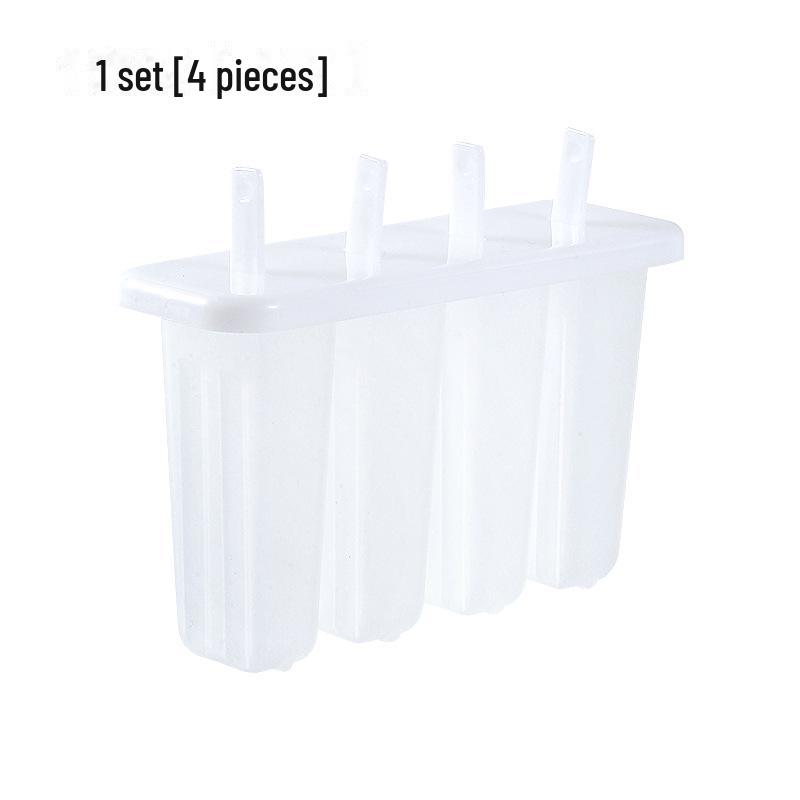 Mung Bean Popsicle Mold Set for Kids - 4-Piece Ice Cream and Ice Tray Tool