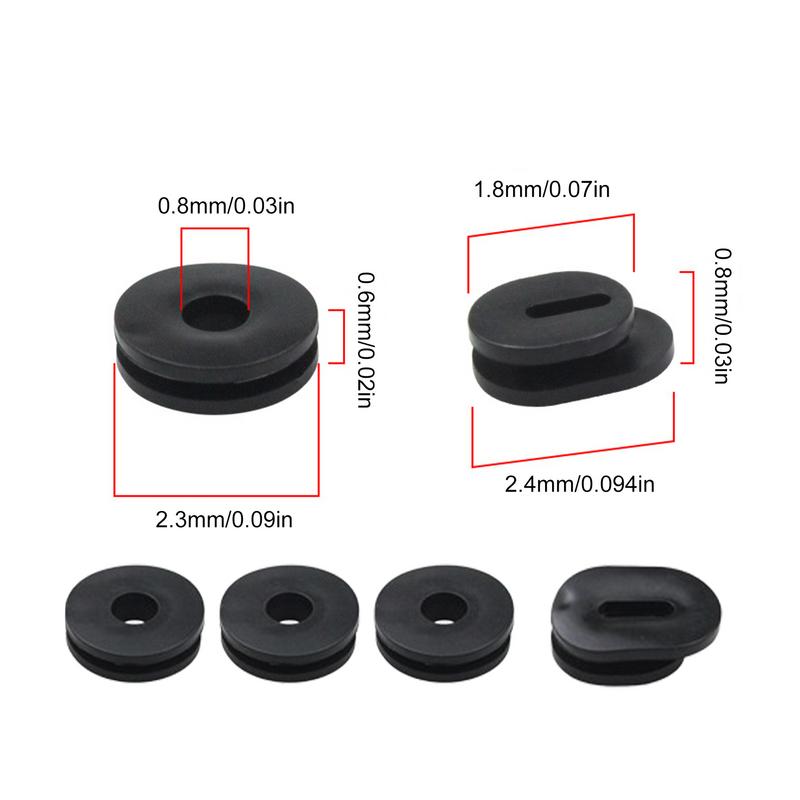 Твердая резиновая втулка для обтекателя мотоцикла, 6 шт., комплект втулок для бака мотоцикла, прокладка боковой крышки обтекателя, овальная круглая шайба