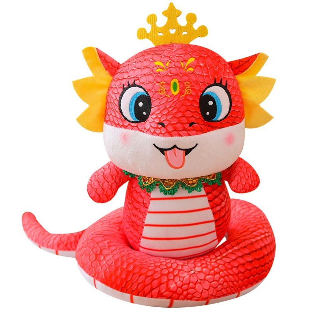 Китайский стиль Год Змеи плюшевая игрушка Бог богатства Счастливая змея кукла брелок подарки на день рождения