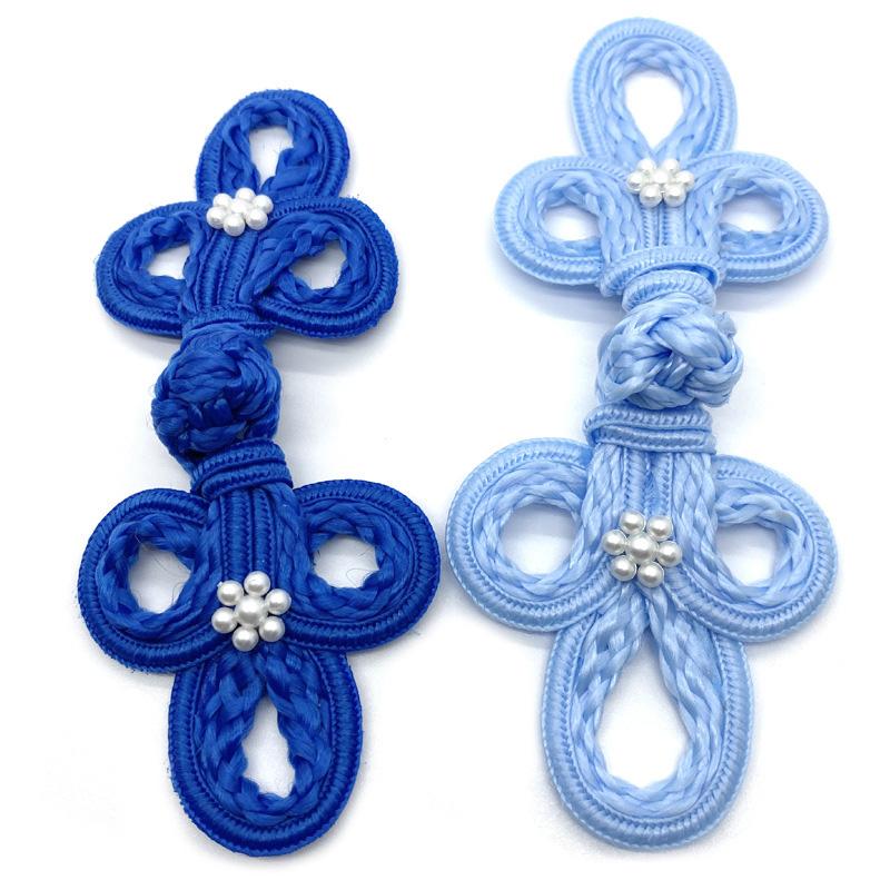 1 шт. Китайский узел в китайском стиле с цветком сливы, сделай сам, аксессуары для одежды ханьфу, ручная работа, пуговица для ципао, жемчуг