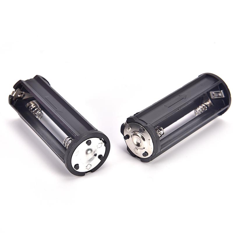 2Pcs Black Battery Holder For 3 X 1.5V Aaa Batteries Flashlight Torch