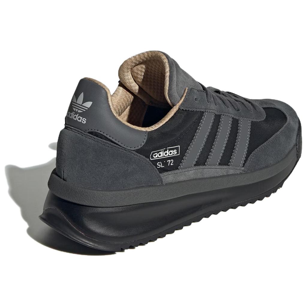 Adidas SL 72 RTN Черные темно-серые унисекс-кеды Carbon-Black IH5569