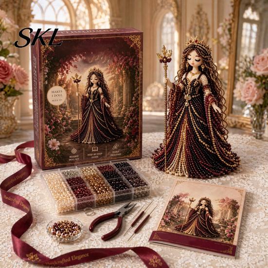 Goddess Bead Kit Divine Beaded Kit, 3D DIY Craft for Adults Art Project with Colorful Beads Teens Women Handmade Gift Artistic Supplies