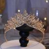 Bridal Luxury Crown Tiara with Diamond Princess Birthday Performance Crown Headband Hair Accessories Dress Accessories