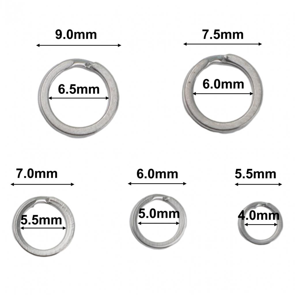 Разъемные кольца из нержавеющей стали для рыбалки на открытом воздухе с двойной петлей, серебряные приманки