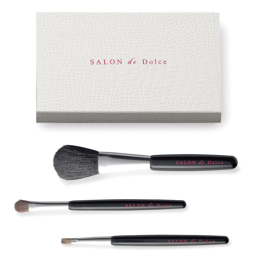 Dolce Duo Makeup Brush Set Makeup Brush Kumano Yukondo Eye Shadow Lip Gift Set (Face Brush, Brush, Brush) SD-1680