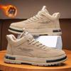 2024Brand Suede Plush Мужские мокасины Теплая повседневная обувь Мужские кроссовки Зимние оксфорды на шнуровке Кроссовки для бега на открытом воздухе Кроссовки