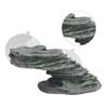 Suction Cup Mount Reptile Basking Dock Resin Resin Climbing Platform  Aquarium Decoration