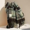 Plaid Scarf, Men And Women Of The Same Style, Couple Shawl, Retro Scarf, Korean High-End Sense