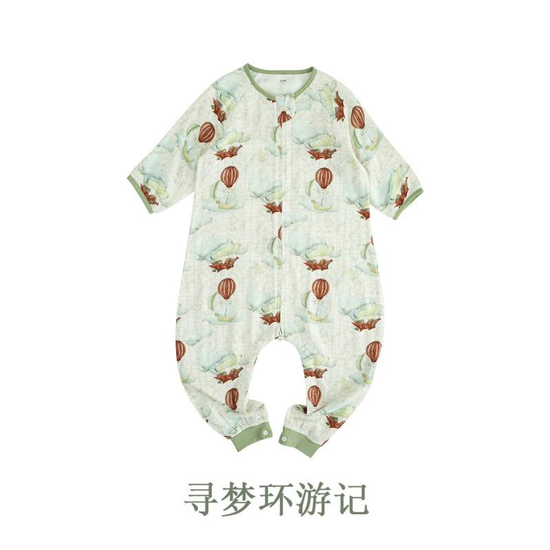 Bamboo Cotton Sleep Sack Toddlers 1-3 Years Lightweight Zipper Pajama Style With Leg Separation