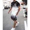 2025 Men T-Shirt Suit K 3D Print Summer Men's Set Fashion Men Tracksuit Sets Women Oversized Male Jogging Outfit Man Clothing